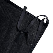 Shatex Shade Panel Block 90% of UV Rays with Ready-tie up Ribbon for Pergola/Greenhouses/Carport/Porch 10x16ft Black