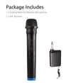 thumbnail image 4 of Microphone Sans Fil Karaoké Microphone Bluetooth, Micro Sans Fil Professionnel Portatif et Système de Récepteur, Microphone Sans Fil pour Chanter Karaoké Discours à l'Église, 4 of 4