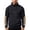 Black, variant on Mens Half Zip Fleece Sweatshirt- Stand Collar Warm Pullover Long Sleeve Casual Outdoor Tops With Zipper Chest Pocket Gray Size L