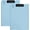 Blue, variant on 2-in-1 Foldable Clipboard Stand, 360° Rotatable PP Plastic Clipboard with Metal Clip and Pen Groove, Lightweight with Safe Round Corners for School, Office, Medical Records, 2 Packs, Pink