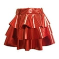 thumbnail image 1 of Ketyyh-chn99 Jupes pour Femmes Mini Jupe Légère Évasée Midi Fermeture à Enfiler Jupe Rouge,m, 1 of 4