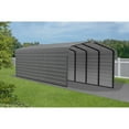 thumbnail image 3 of Arrow 10 x 29 x 7 ft Charcoal Steel Carport With 2 Side Wall Kit, 3 of 15