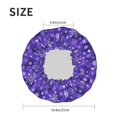 thumbnail image 4 of Kdxio New Year Snowflakes Print Shower Cap for Women,Elastic and Reusable,Double Waterproof Layers Bathing Hat, 4 of 6