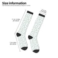 thumbnail image 5 of Balery Leaf Print Printed Novelty Socks Men's Women's Crew Socks Sports Socks Knee High Socks Cotton Socks Quirky and Cool Socks, 5 of 9