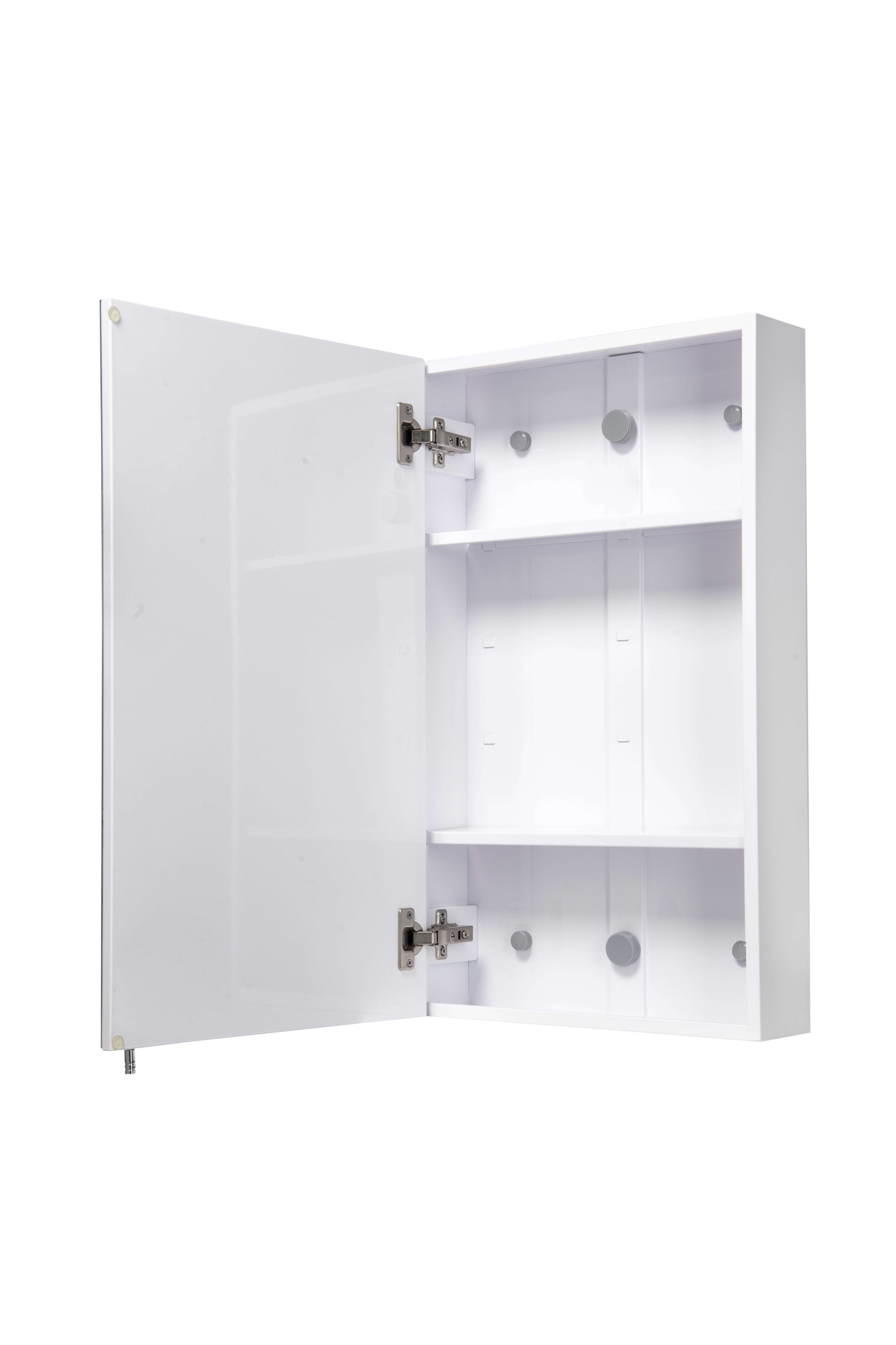 Croydex Finchley Single Door Stainless Steel Medicine Cabinet with Mirror Door (16x26in)