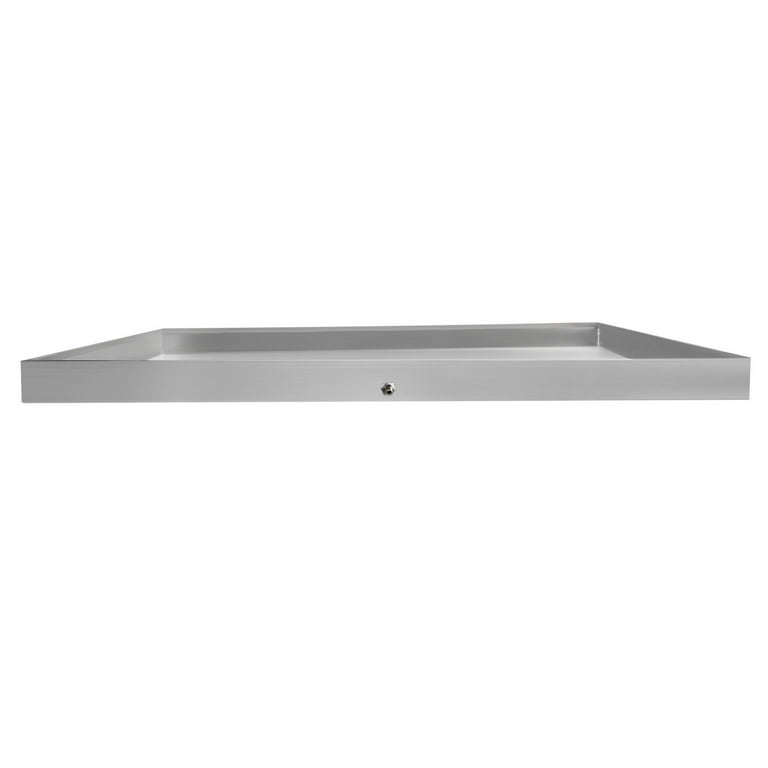 Stainless Steel Washer Machine Drip Pan - 23x15x1 Inch Rectangular Water Collection Tray