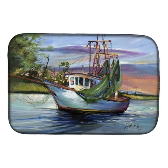 Jeannie Shrimp Boat Dish Drying Mat