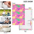 thumbnail image 3 of Dinosaurs Colorful Silhouette Patterned Hand Towels 2 PCS, Cotton Bath Towel for Drying Face Hands Body ,Absorbent Lightweight Towels for Bathroom Ktichen Travel Gym, 16"x28", 3 of 7