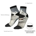 thumbnail image 6 of Naloa Smiling Polar Bear Ankle Socks for Women Non Slip Socks No Show Socks Classic Low Cut Casual Socks Casual Socks, 6 of 7