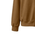 thumbnail image 6 of cocolona Sporty Sweatshirts for Women Long Sleeve Zipper Lightweight Solid Color Jackets Trendy Casual Fall Tops, 6 of 7