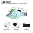 thumbnail image 4 of Gaeub Dragonfly Floral Sun Visor Hats with Empty Top and Adjustable, UV Protection for Golf Tennis Cycling Running, 4 of 8