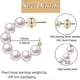 thumbnail image 2 of Pearl Hoop Earrings For Women Small Pearl Hoop Earrings Hypoallergenic Drop Earrings, 925 Silver Lightweight Open Large Circle Round Pearl Earrings Je, 2 of 5