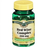 Spring Valley Red Wine Extract Grapeseed & Citrus Bioflavonoids Dietary Supplement 1 CT