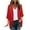 Red, variant on BiZtdJrK Shrugs for Women Chiffon 3/4 Bell Sleeve Open Front Cardigan Loose Lightweight Kimono Summer Beach Sheer Cover Up Red L