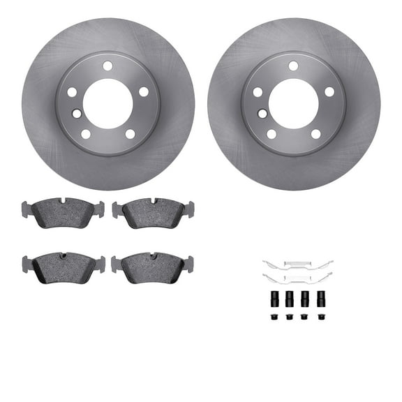 Dynamic Friction Company Front Brake Rotors with 5000 Advanced Brake Pads includes Hardware 6512-31273