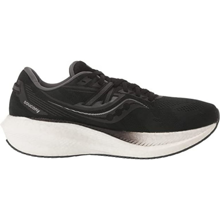 Saucony Men's Triumph 20 Running Shoe, Black/White, 11.5