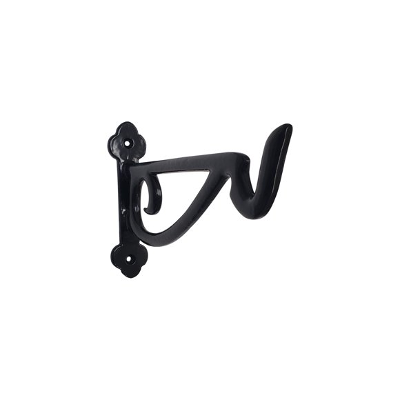Cast Iron Shelf Brackets 5.5″×9.25″ – Decorative Handmade Sand-Cast Shelf Supports, Black Powder-Coated Finish – Heavy Duty Wall Mount Brackets for Indoor & Outdoor Use, Set of 2 with Screws