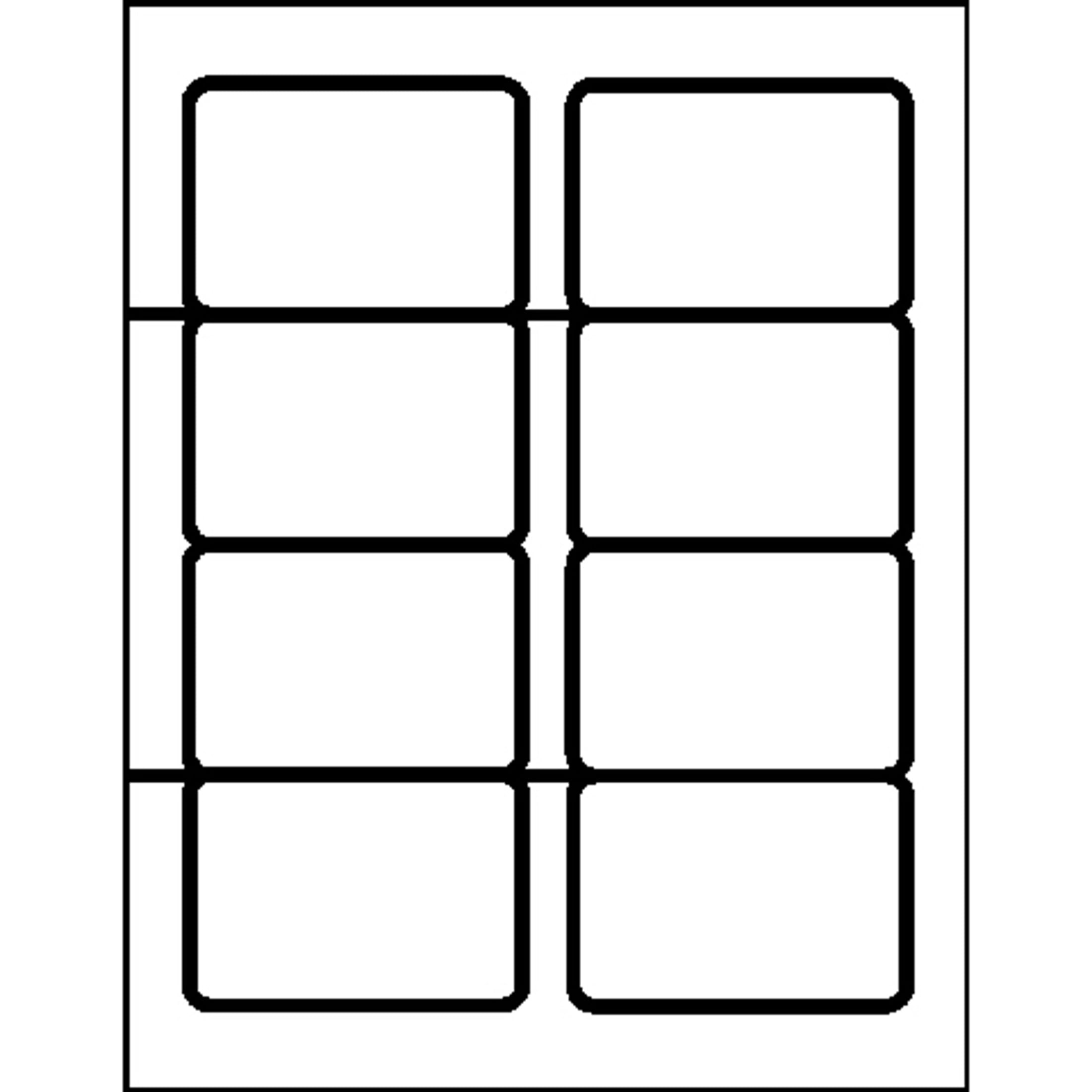 Business Source, BSN26144, Laser/Inkjet Name Badge Labels, 400 / Pack, White