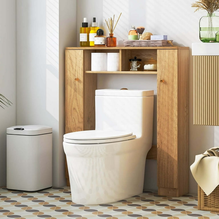 Toilet pepar skeate board 限定 Costway Bathroom Stand with Adjustable Shelves, Toilet Paper