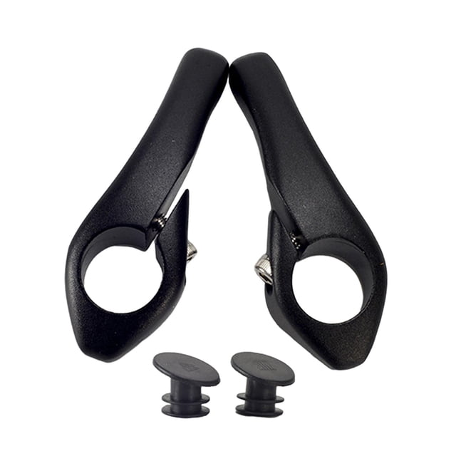 Extremos de manillar de bicicleta de montaña, piezas cómodas de 22,2mm, mango de aleación de aluminio, 2 uds. Negro