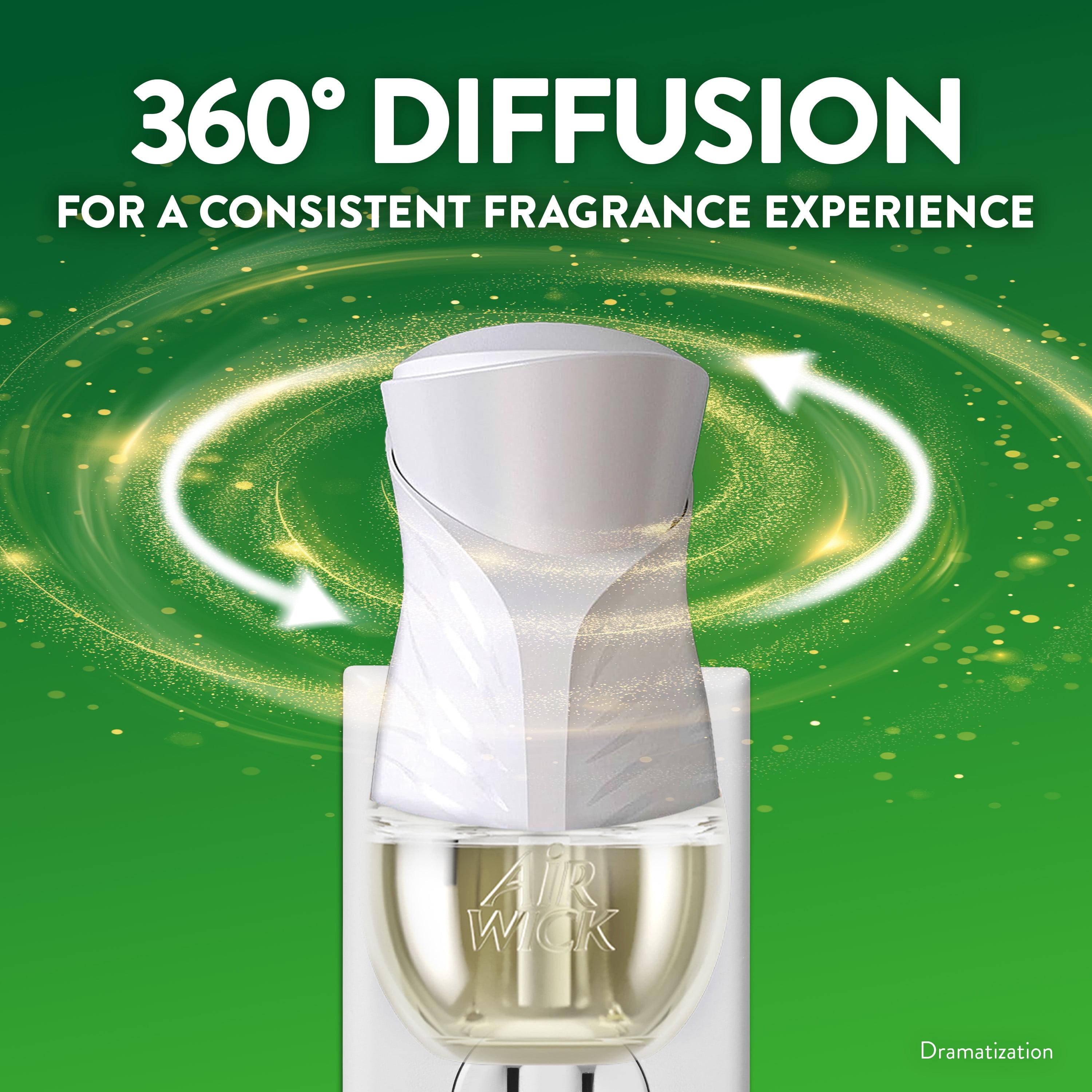 Air Wick Plug-In Air Freshener Scented Oil Warmer Device, White, 1 Count