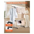 thumbnail image 4 of Clothes Drying Rack, 4-Tier Foldable Laundry Rack - 24 Rods, Heavy Duty Metal with Castors & Wings, 4 of 7