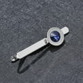 thumbnail image 5 of MANNYA New Simple Metal Crystal Silver Tie Clip For Men Wedding Necktie Tie Clasp, 5 of 7