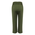 thumbnail image 6 of DeHolifer Womens Pants Wide Leg Long Pants Drawstring Elastic Waist Y2K Casual Loose Sweatpants with Pocket Army Green M, 6 of 8