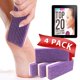 thumbnail image 2 of cuidado de los pies 4 packs of foot pumice stone 2 in 1 double-sided foot washer pedicure callus remover purple pumice stone sponge heel buffer for feet dead skin Ormromra HMHZ424, 2 of 4