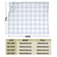 thumbnail image 3 of KLL Fleece Blanket Plush Throw Blanket Blue Checkboard ,Soft Fuzzy Cozy Flannel Blanket for Couch Sofa Bed.(50"x40" ), 3 of 7