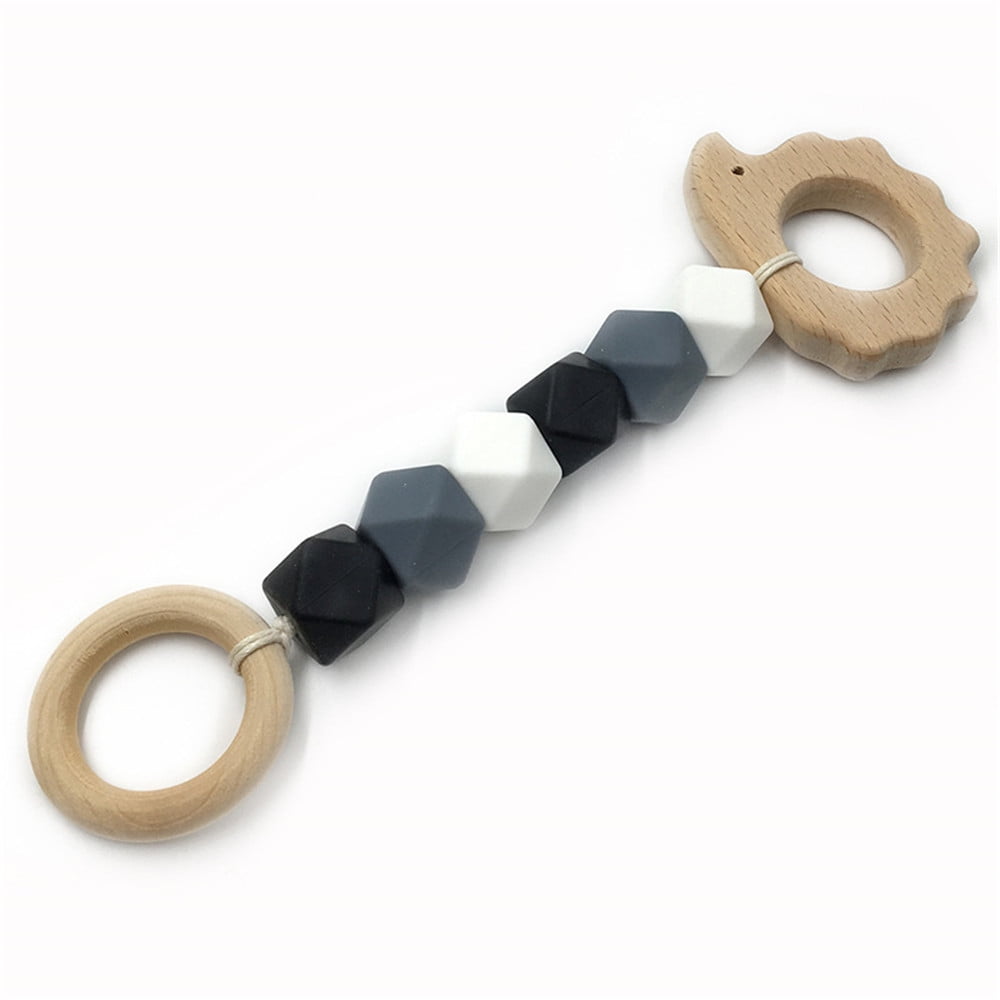 wooden baby beads