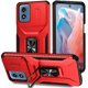 thumbnail image 1 of Funda para GANGXUN Motorola Moto G22 - Soporte metálico, Función magnética, Rojo, 1 of 5