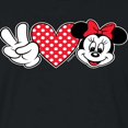 thumbnail image 3 of Mickey & Friends - Peace Love Minnie - Juniors Cropped Cotton Blend T-Shirt, 3 of 5