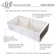thumbnail image 5 of ALFI brand AB3618DB-B 36" Biscuit Smooth Apron Thick Wall Fireclay Double Bowl Farm Sink, 5 of 7