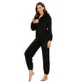thumbnail image 3 of Women's Fleece Onesie Pajamas Bear Ear Hooded Jumpsuit Winter Warm Cozy Plush Zipper Romper Sleepwear Loungewear PLUS, 3 of 6