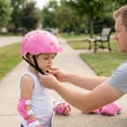 thumbnail image 5 of 7 in 1 Kids Bike Helmet and Pads for 3-12 Years Boys Girls Toddler Helmet for Cycling Skating Scooter Inline Skating-Pink, 5 of 14