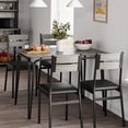 thumbnail image 1 of Dining Table Set for 4,Kitchen Table and Chairs for 4, 5Pcs Modern Dining Room Table Set, Dinner Table Set for 4, Rectangular Dinette Set Furniture for Small Space, Apartment,Home,Office,Grey, 1 of 8