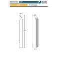 thumbnail image 3 of RMB 618 9/16 in.D x 5 1/4 in. W x 96 in. L Primed Finger-Joined Pine Baseboard Molding 10-pcs 80 Ft Total, 3 of 4