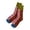 A-Brown18, variant on Yuanlong Women's Crew Socks Striped Color Block All Seasons Socks Stylish Holiday Streetwear Leisure Hosiery
