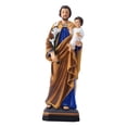 thumbnail image 2 of Estatua de José y el Niño Jesús, pintada a mano, 30 cm, decoración del hogar, para estantería, inauguración de la casa, 2 of 9