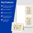 thumbnail image 4 of Avery Note Cards & Envelopes, 4.25" x 5.5", Matte, 60ct (5315), 4 of 11