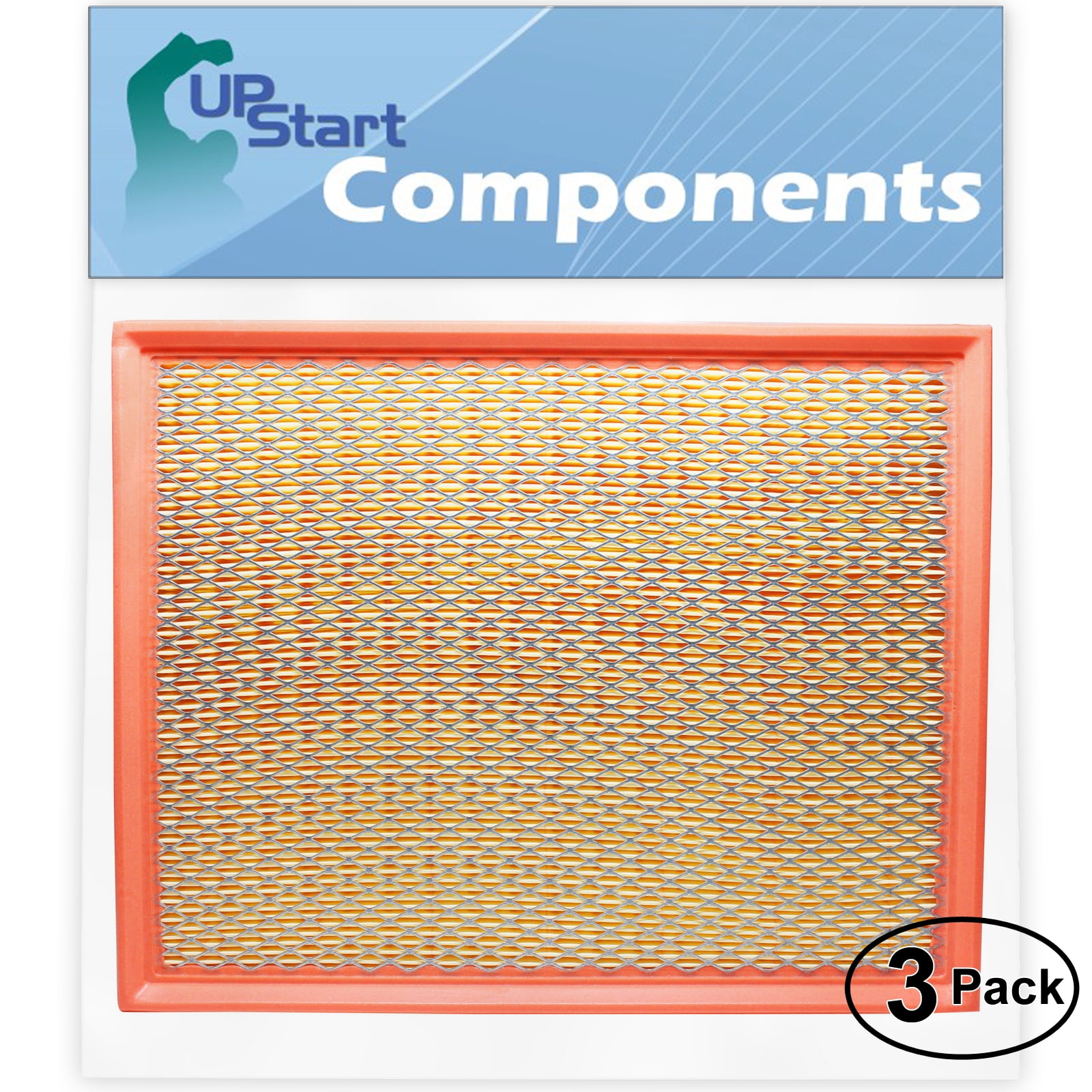 3Pack Replacement for Engine Air Filter for 2006 GMC Sierra 1500 V8 5.