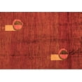 thumbnail image 1 of Ahgly Company Indoor Rectangle Abstract Orange Modern Area Rugs, 3' x 5', 1 of 4