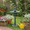 Green, variant on Magshion 37" Tall 3-Tier Birdbath with Recirc. Pump, Vintage Pedestal Fountain for Garden/Patio/Deck/Backyard, 5L, Bronze