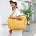 thumbnail image 2 of Kukuzhu Canvas Tote Bags for Women Handbag Large Tote Purse with Multiple Pockets Canvas Shoulder Bag for Office, Travel, School, 2 of 7