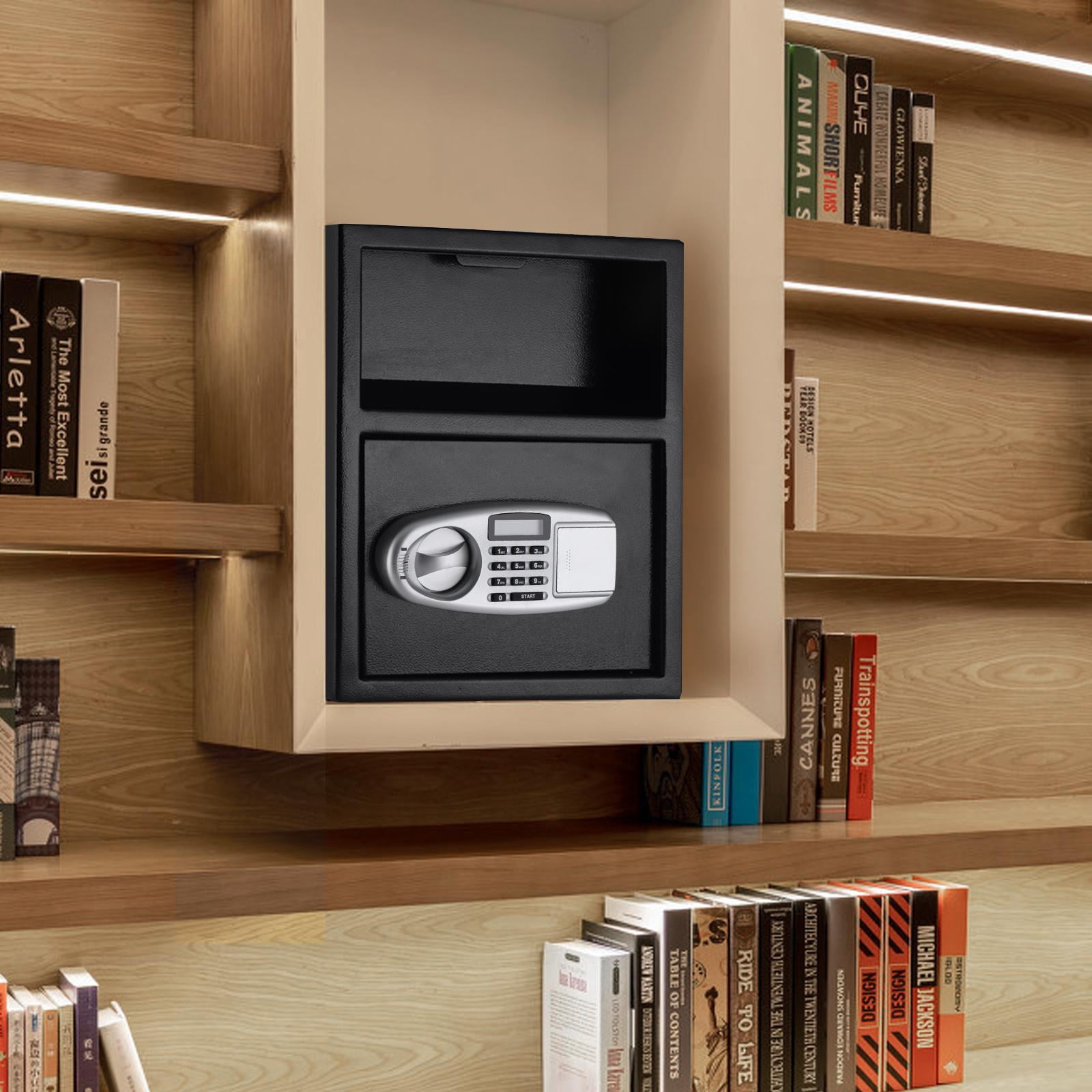 Giantex  Digital Safe w/Emergency Keys and Deposit Slot, Electronic Cabinet for Cash Jewelry Documents Gun