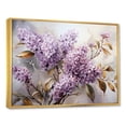 thumbnail image 2 of Designart "Nostalgic Sepia Lilacs" Lilacs Floater Framed Wall Art Living Room, 2 of 5