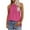 Hot Pink, variant on Meichang Halter Tops for Women Eyelet Tank Tops Flowy High Neck Sleeveless Summer Tops 2024 Trendy Solid Bandage Vest Shirts Dressy Casual Blouses Vest Tops Light Blue XXL