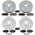thumbnail image 2 of Power Stop Front and Rear Geomet Coated Brake Rotor and Pad Kit CRK6541 Fits 2016 Jeep Cherokee, 2 of 5
