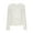 White, variant on New trending & for spring GaThRRgYP Crochet Sweater Cardigans Womens New,Fashion Women's Solid Color Round Neck Three-Dimensional Rose Knitted Casual Sweater Top White S